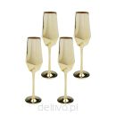 KARE komplet 4 kieliszków do szampana     DIAMOND 365 ml złoty - 2