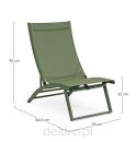 BIZZOTTO leżak ogrodowy TAYLOR zielony - 8