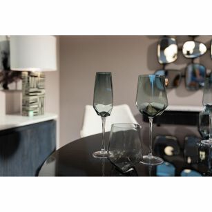 KARE komplet 4 kieliszków do szampana     DIAMOND SMOKE 365 ml