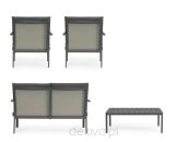 BIZZOTTO zestaw ogrodowy KONNOR 2 szary - 5