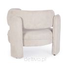 BIZZOTTO fotel AISHA beżowy - 4