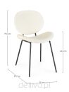 BIZZOTTO krzesło MADDIE białe - 8