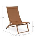 BIZZOTTO leżak ogrodowy TAYLOR brązowy - 8