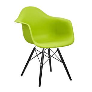 Krzesło DAW BLACK zielony-czarny