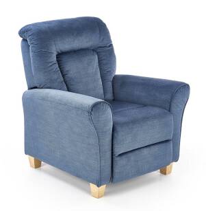 Fotel wypoczynkowy rozkładany SOWETO niebieski