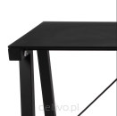 ACTONA biurko TYPHOON czarny - blat szklany, metal - 4