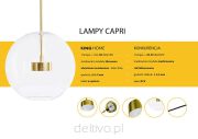 MOOSEE Lampa wisząca CAPRI DISC 5 złota   - 300 LED, aluminium, szkło - 4
